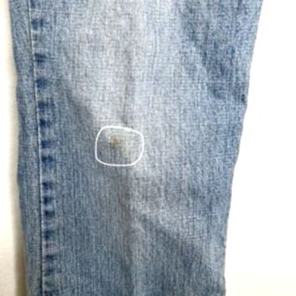 Levis Signature Women's Low Rise Bootcut Distress Denim Jeans 10 Vintage Blue - Picture 8 of 12